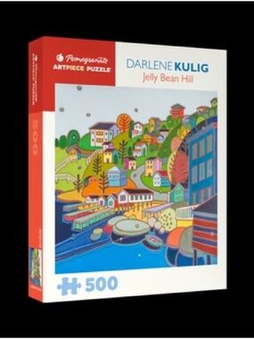 Pomegranate Darlene Kulig "Jelly Bean Hill" 500-Piece Puzzle - Colorful